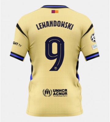 Barcelona Robert Lewandowski #9 Udebanetrøje 2025-26 Kortærmet